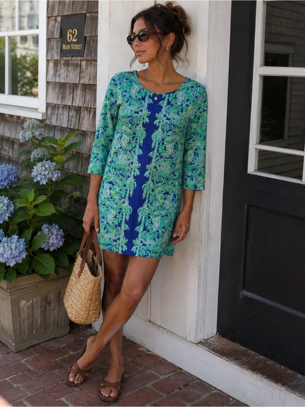 Lilly Pulitzer Marlowe Dress Novelty Print Koala Me Maybe Pima Cotton Shift~ S